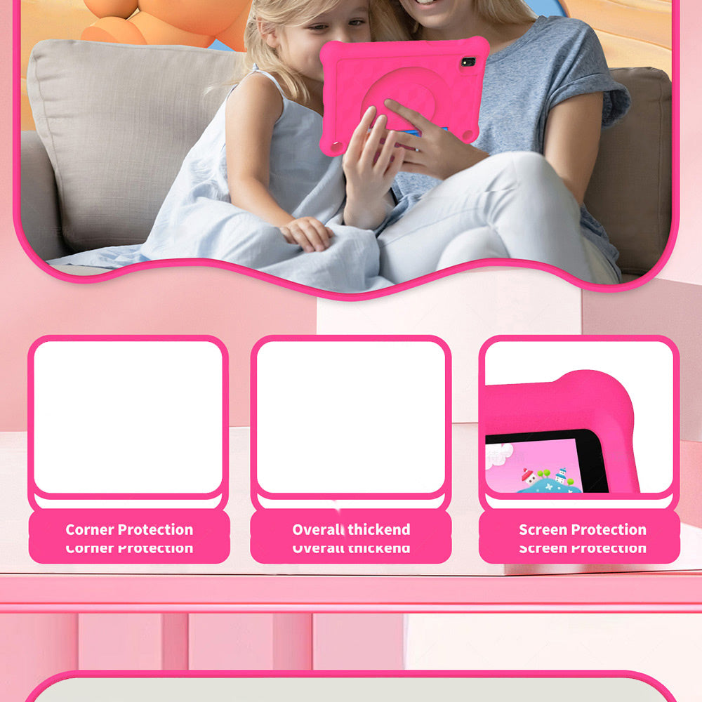 G-tab T7Pro Kids Tablet  7 Inch 1024&600 IPS Screen  Android 14  1.5GHz Quad-core CPU  4GB RAM 2GB &2GB Expansion 64GB ROM 2.4&5GHz WiFi  3000mAh Battery  2MP&2MP Camera-Pink